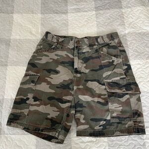 Wolverine Green and Brown Cargo Shorts